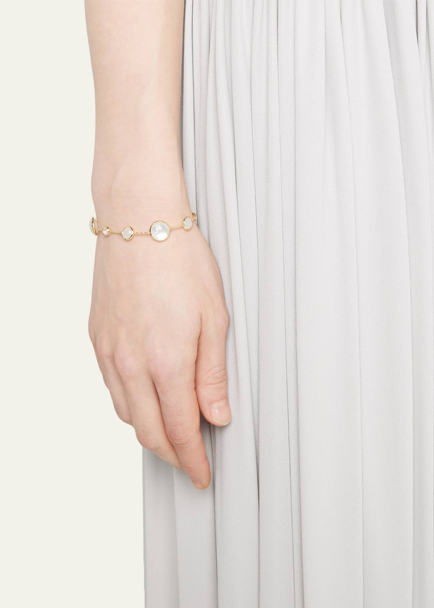 Ippolita 7-Stone Link Bracelet in 18K Gold Image 2 of 4