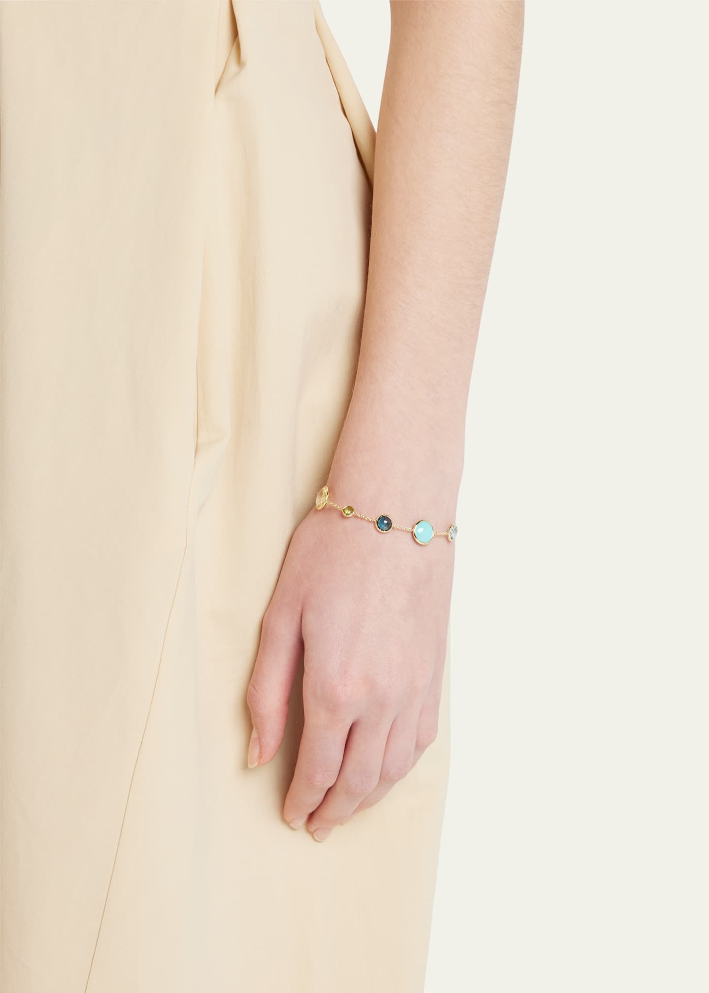 Ippolita 7 Stone Link Bracelet in 18K Gold Bergdorf Goodman