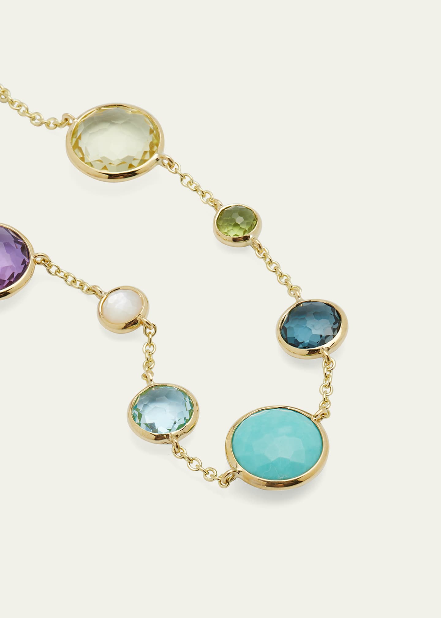 Ippolita 7-Stone Link Bracelet in 18K Gold Image 3 of 4