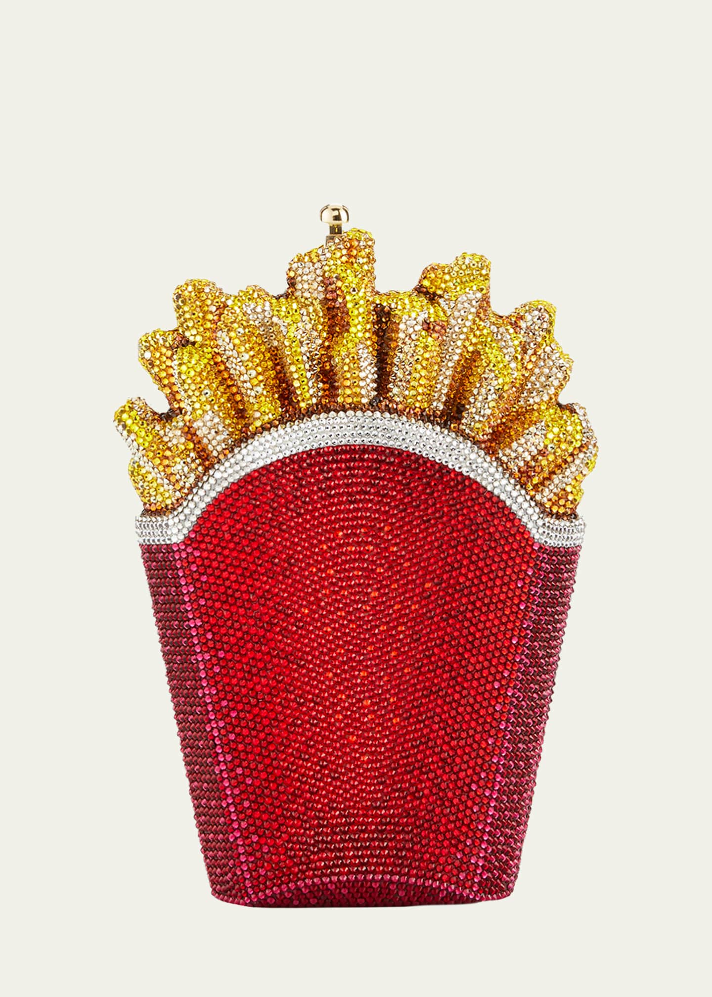 Judith Leiber Couture Fresh Hot French Fries Crystal Minaudiere