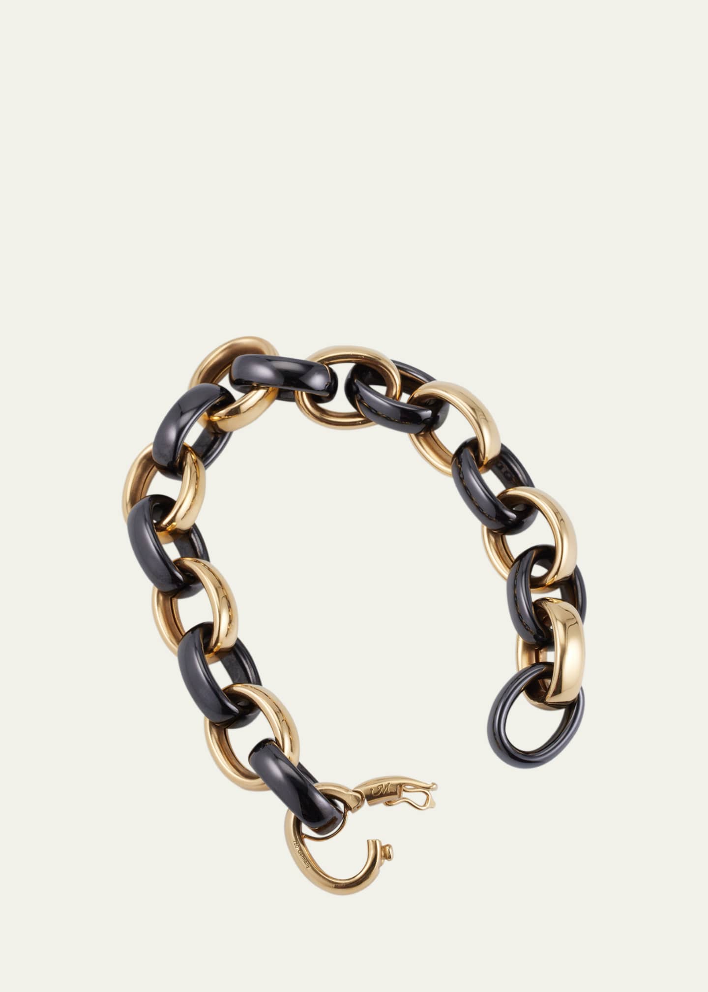 Monica Rich Kosann Marilyn Black Ceramic Link Bracelet Image 4 of 4
