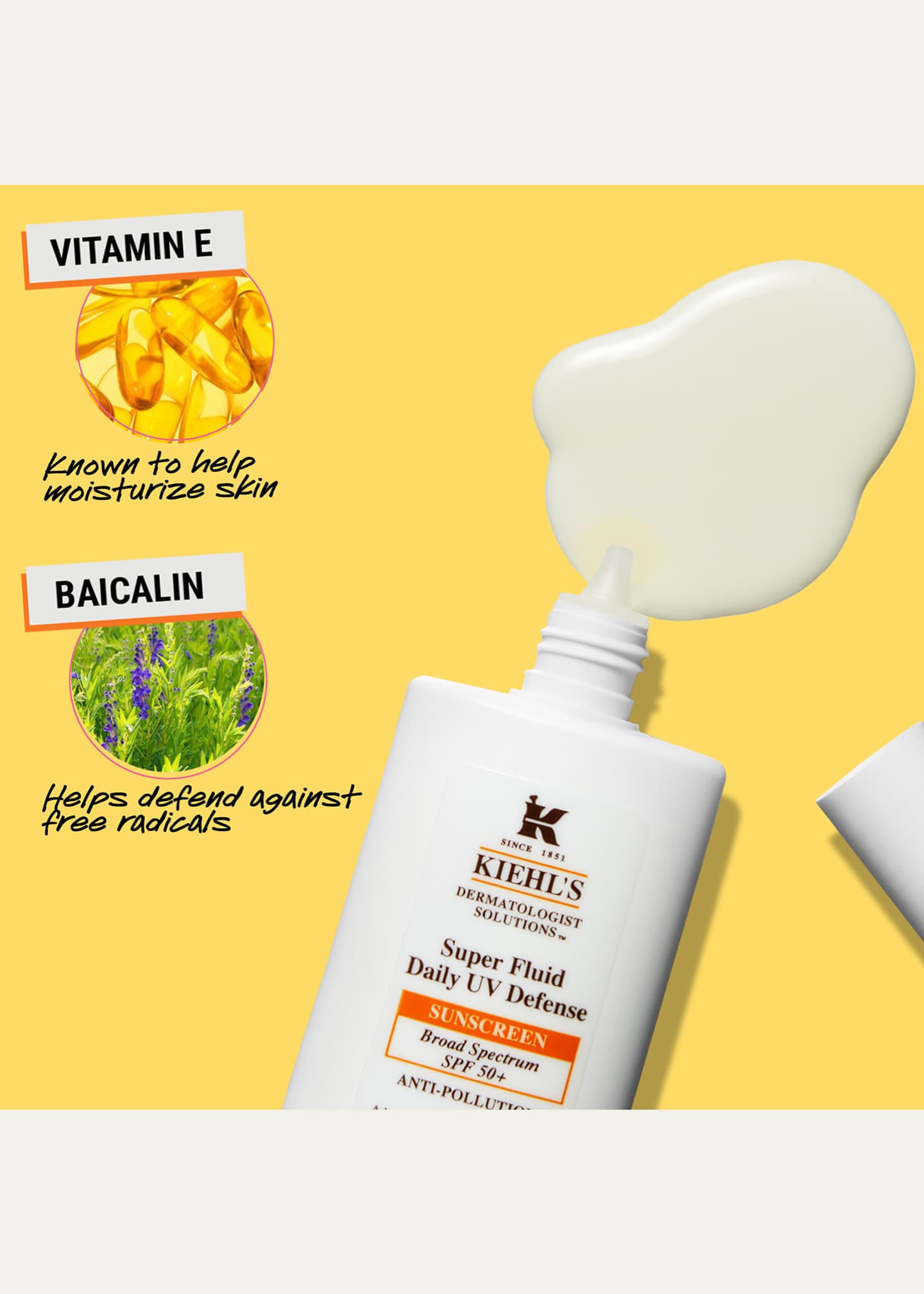 Kiehl's Since 1851 Super Fluid Daily UV Defense SPF 50+ Sunscreen, 4.2 oz. Image 3 of 4