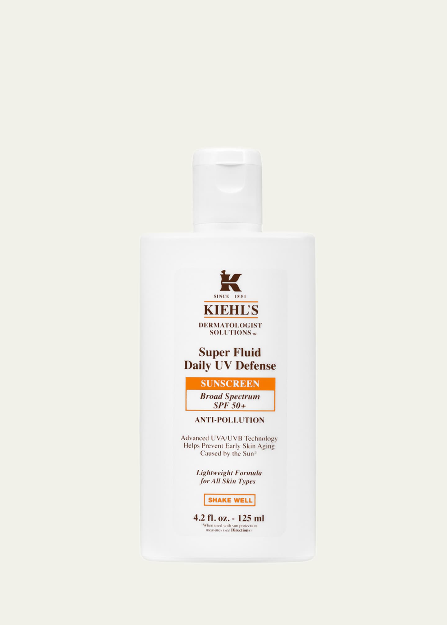 Kiehl's Since 1851 Super Fluid Daily UV Defense SPF 50+ Sunscreen, 4.2 oz. Image 1 of 4
