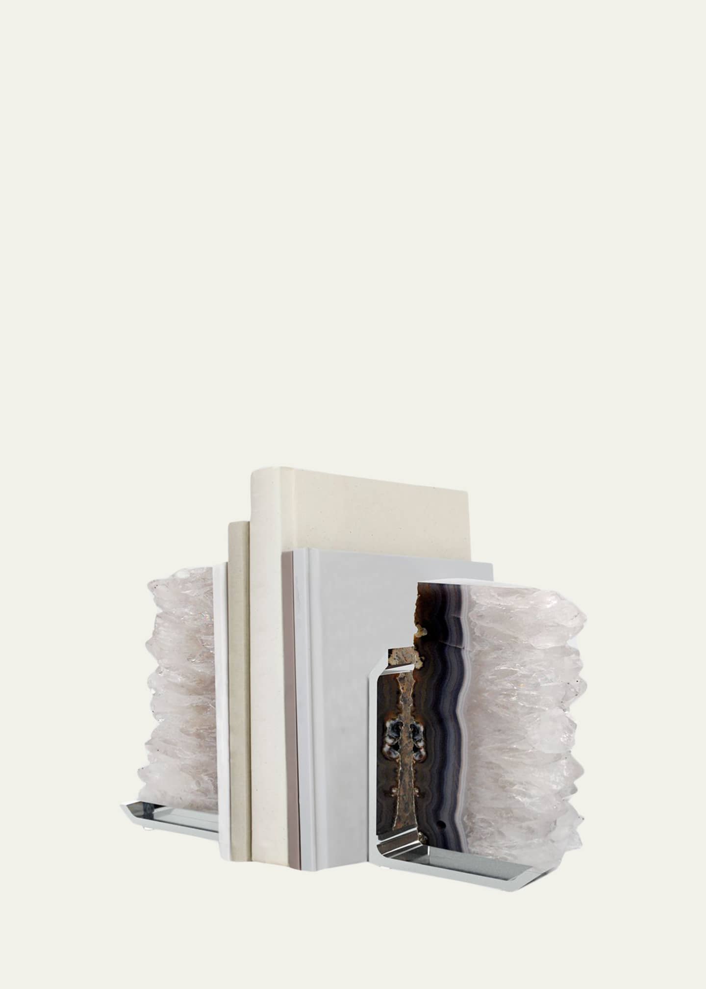 ANNA New York FIM Agate Druzy Bookends