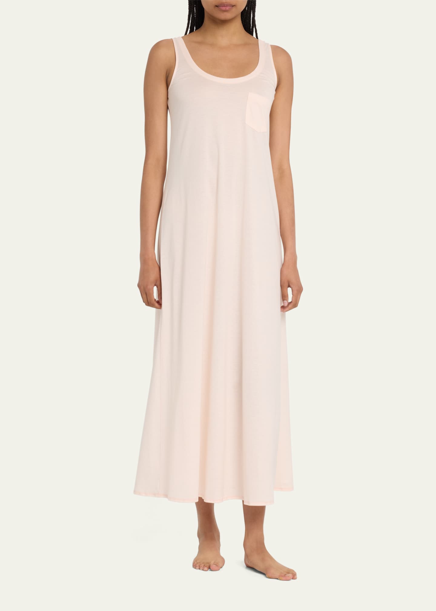 Hanro Cotton Deluxe Long Tank Gown Image 1 of 5