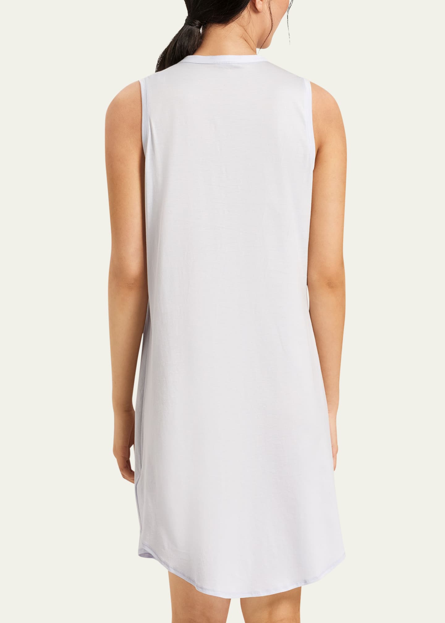Hanro Cotton Deluxe Sleeveless Shirtwaist Nightgown Image 3 of 4