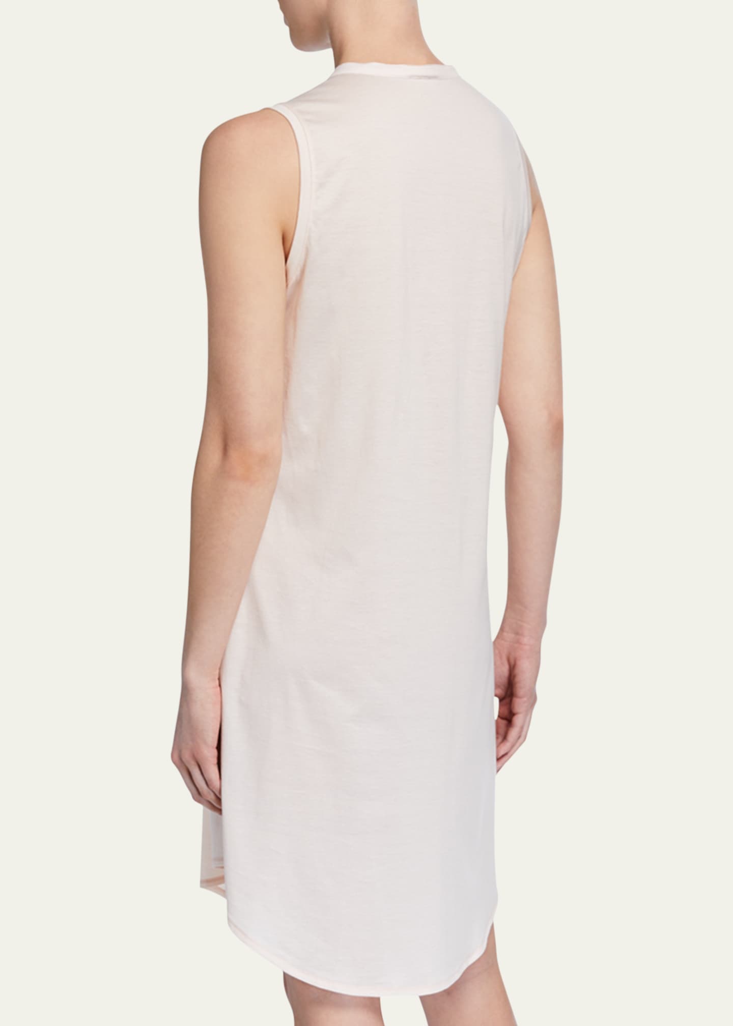 Hanro Cotton Deluxe Sleeveless Shirtwaist Nightgown Image 3 of 3