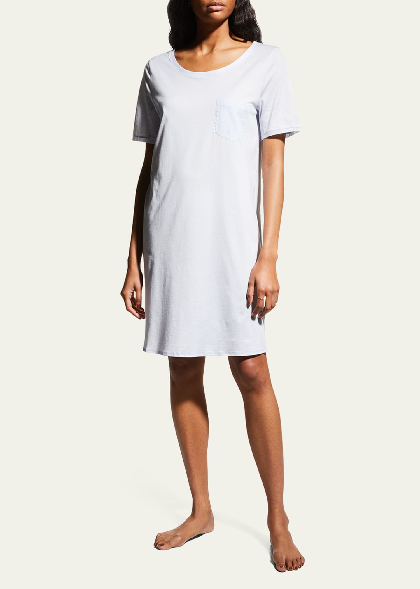 Hanro Cotton Deluxe Short-Sleeve Big Sleepshirt Image 2 of 5