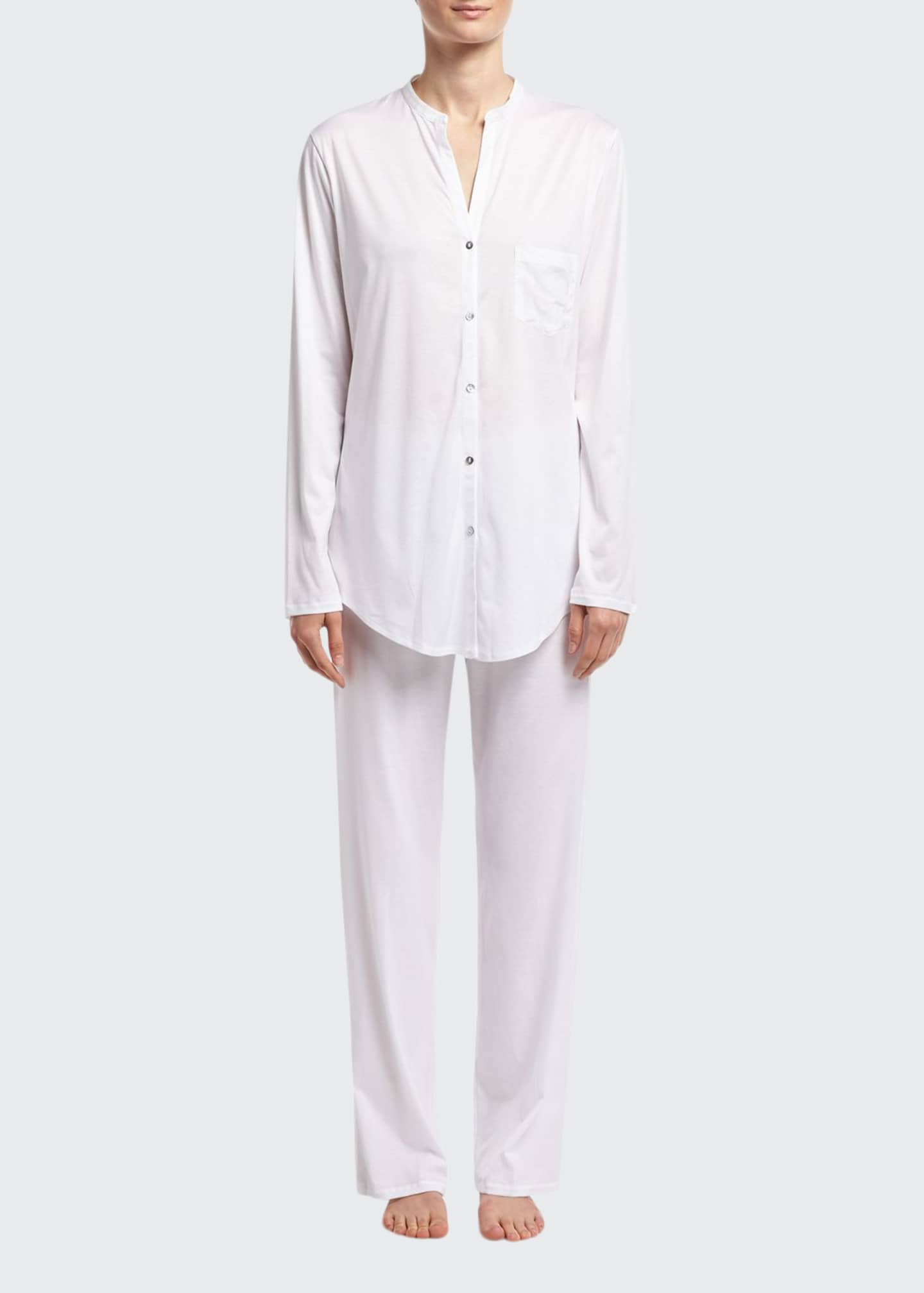 Hanro cotton deluxe pajama set cheap