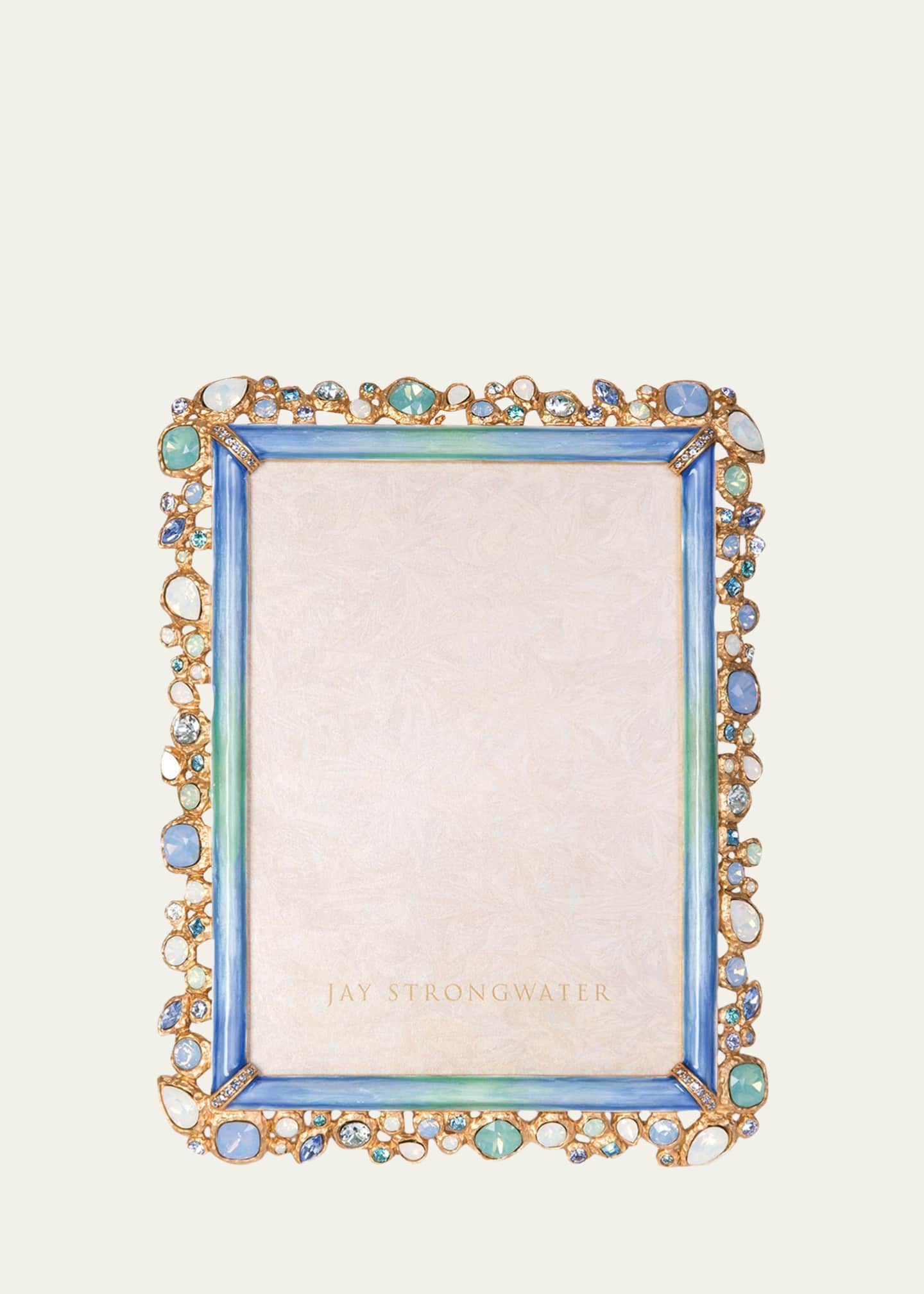 Jay Strongwater Oceana Bejeweled Picture Frame, 5