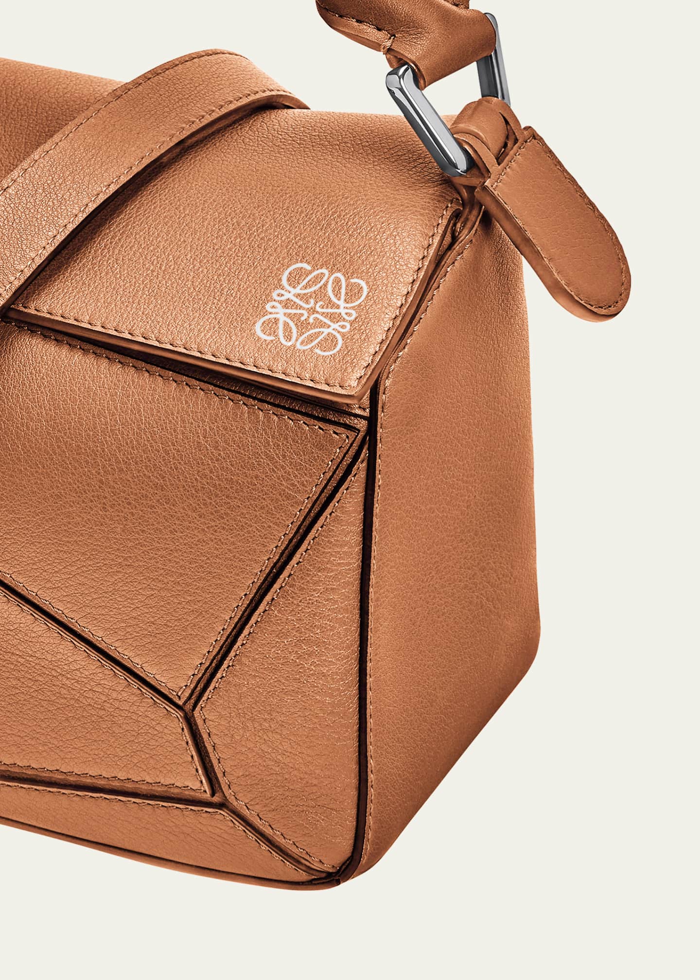 Loewe Puzzle Small Leather Shoulder Bag - Khaki