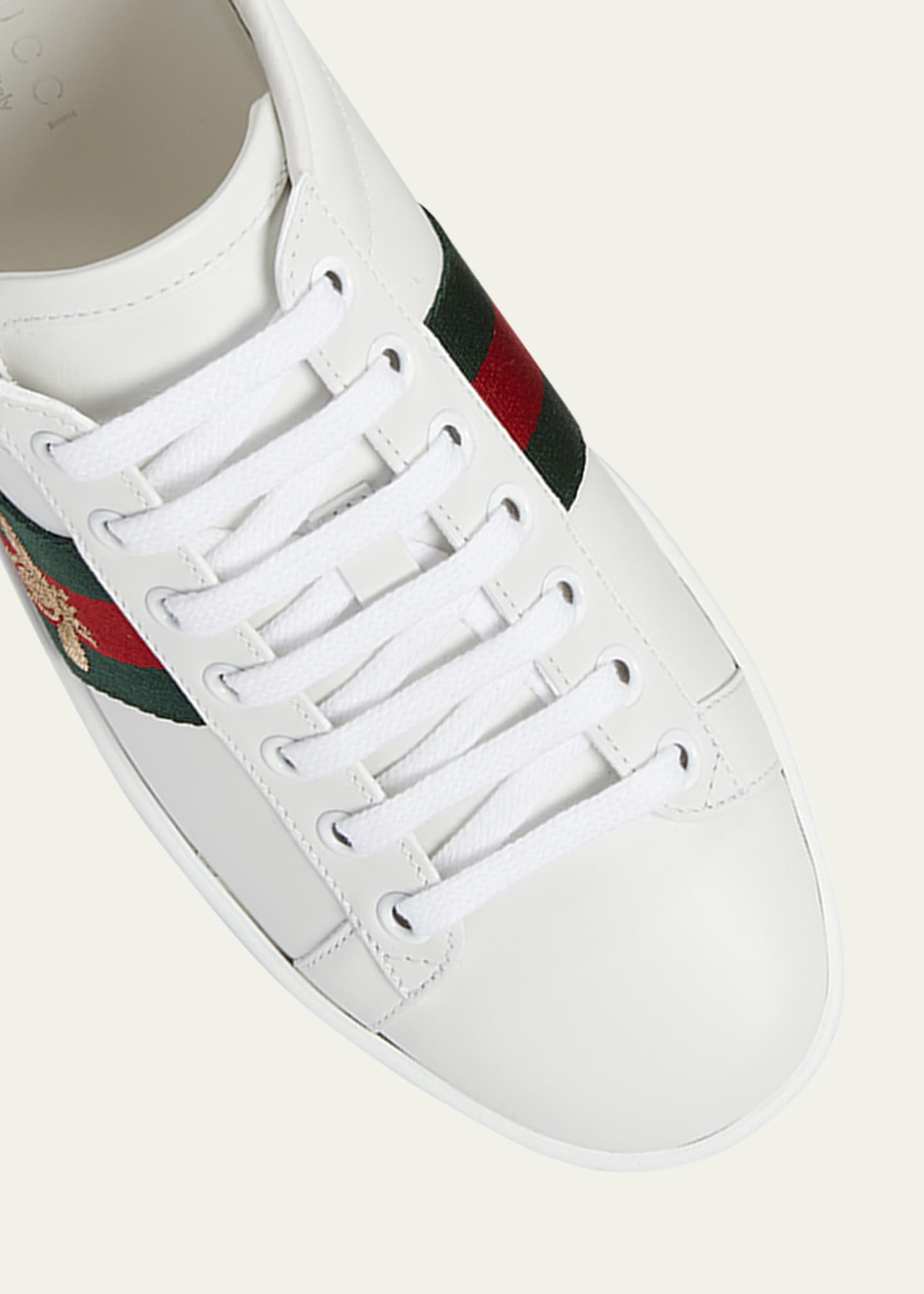 Gucci New Ace Bee Sneakers White Women s 39.5EU Sneakers Trainers