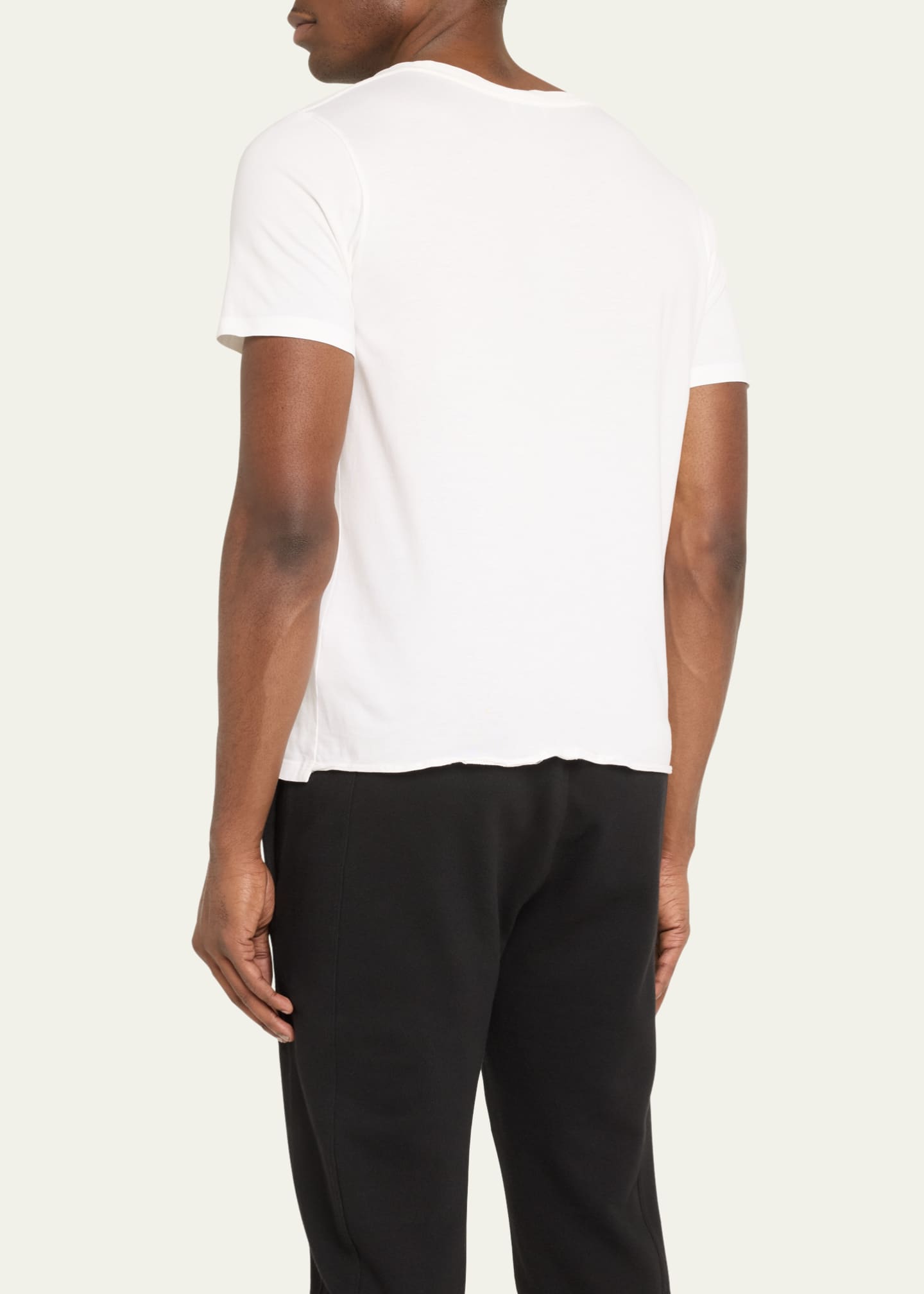 Saint Laurent Men's Classique Logo-Print T-Shirt Image 3 of 5