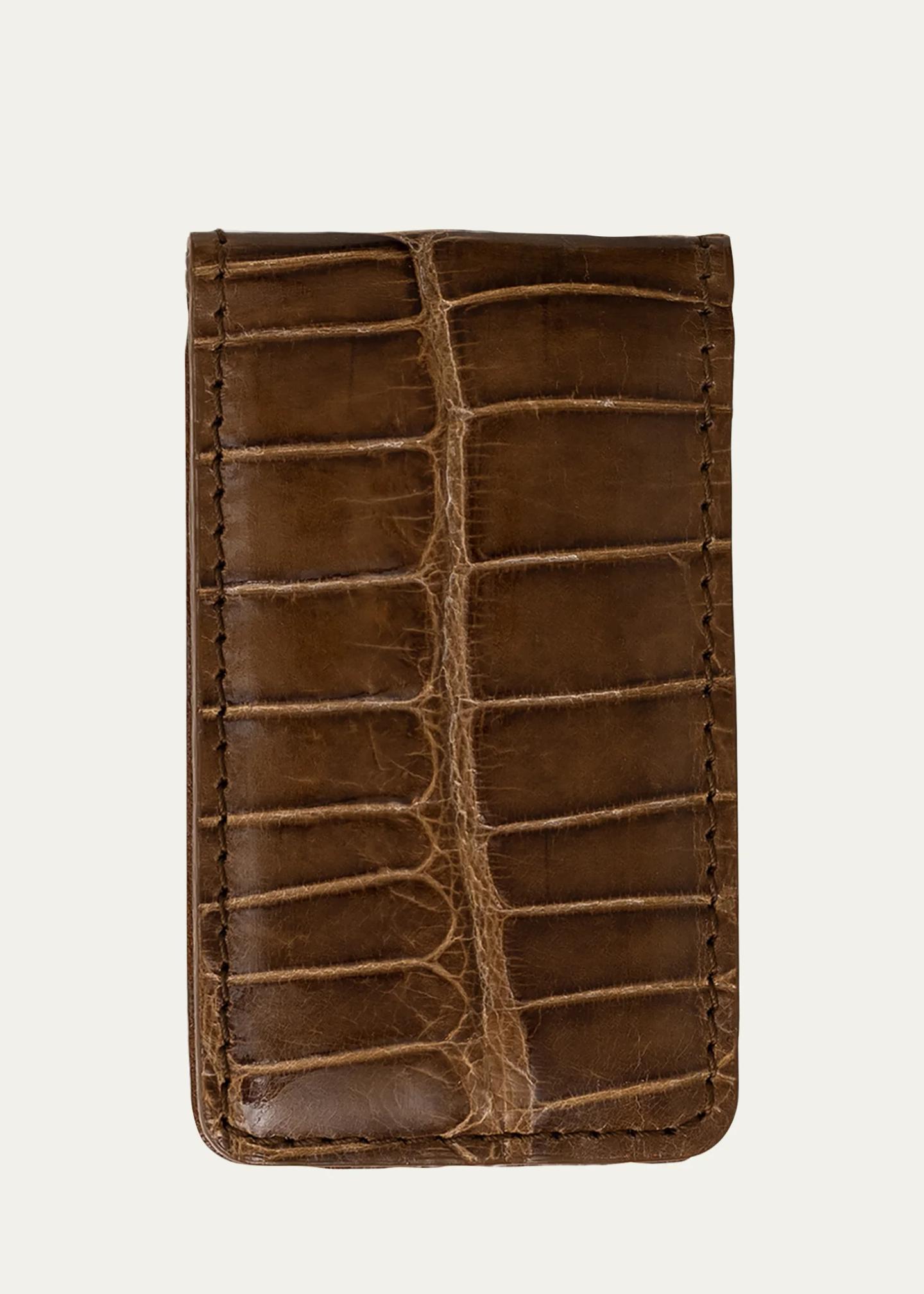 Abas Men's Alligator Leather Magnetic Money Clip - Bergdorf Goodman