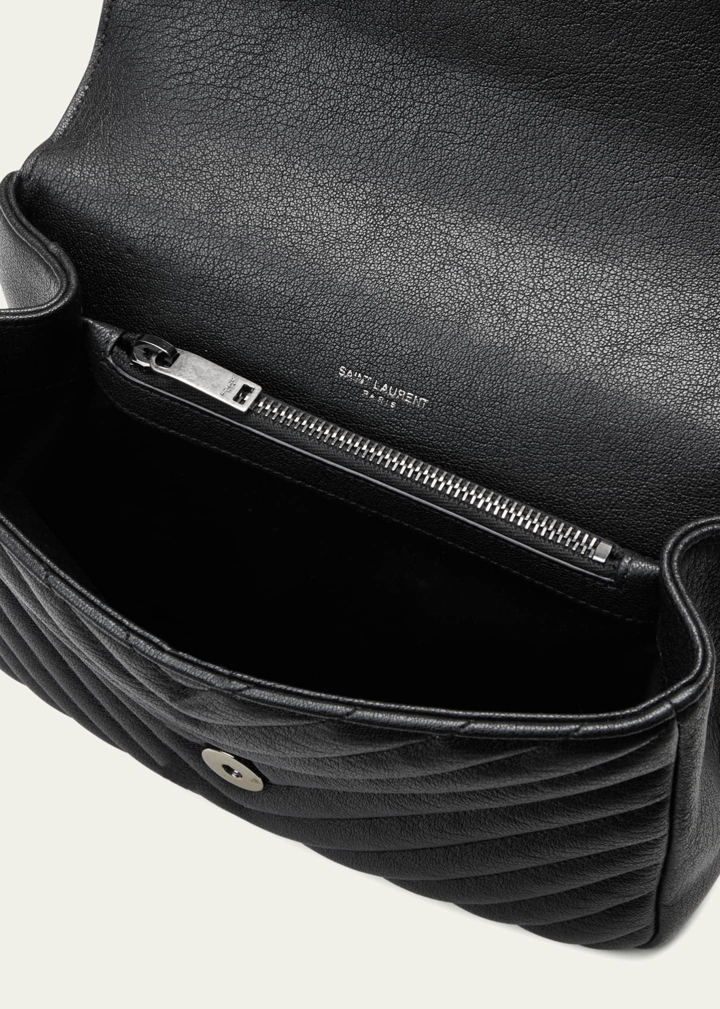 Saint Laurent College Medium Flap YSL Shoulder Bag in Quilted