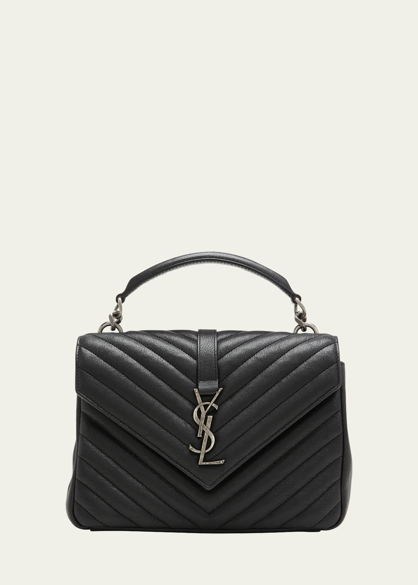 College medium in quilted leather ysl hotsell