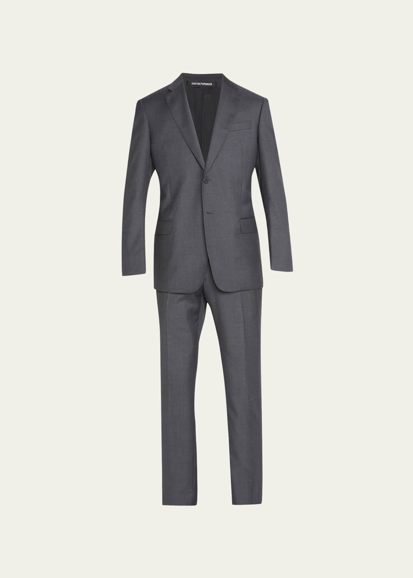 Emporio Armani Super 130s Wool Two-Piece Suit - Bergdorf Goodman