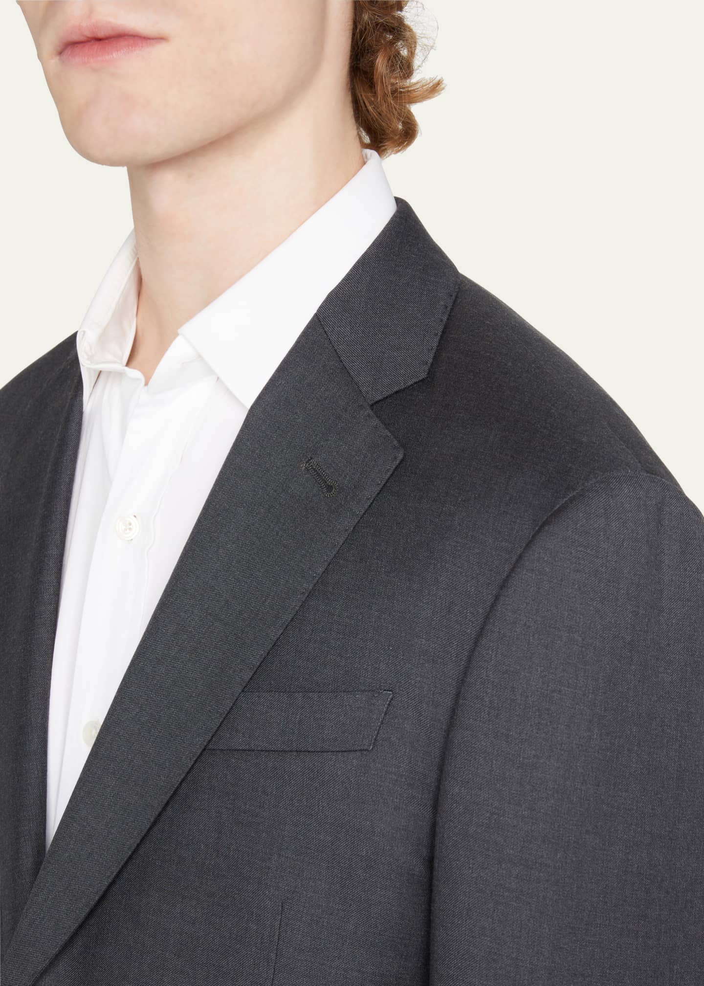 Emporio Armani Super 130s Wool Two-Piece Suit - Bergdorf Goodman