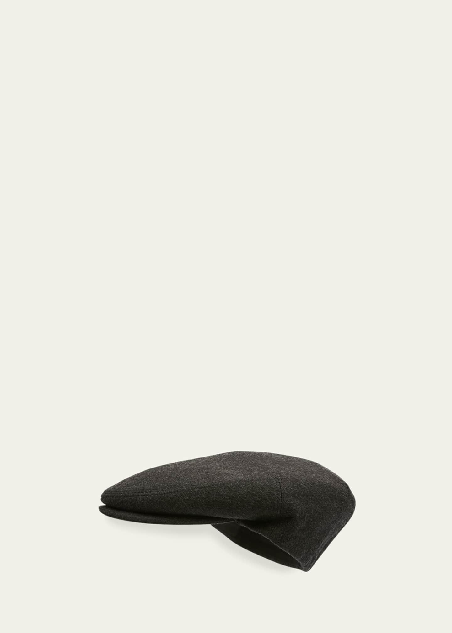 Bergdorf Goodman Men's Solid Cashmere Driver Hat Image 2 of 2