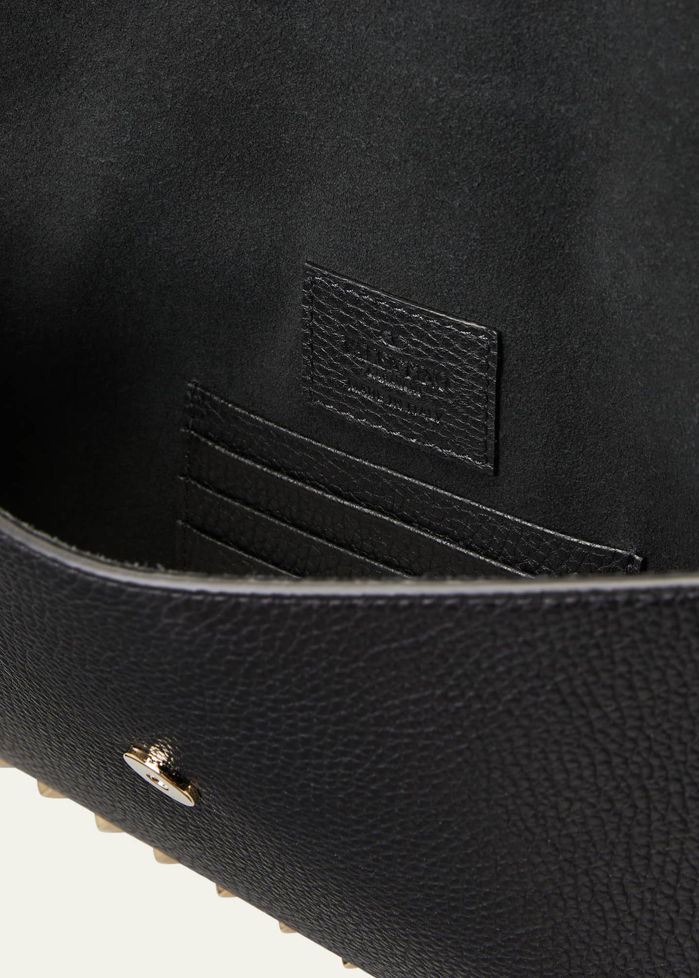 Valentino Garavani Rockstud Envelope Leather Clutch Bag - Farfetch