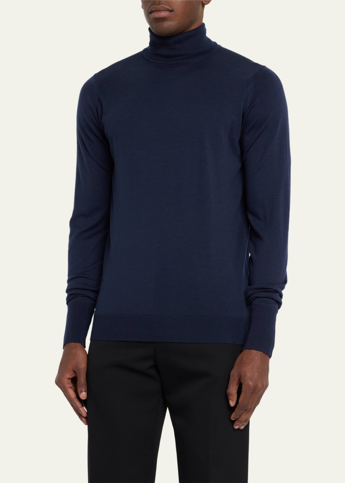 John Smedley Men's Richards Wool Turtleneck Sweater