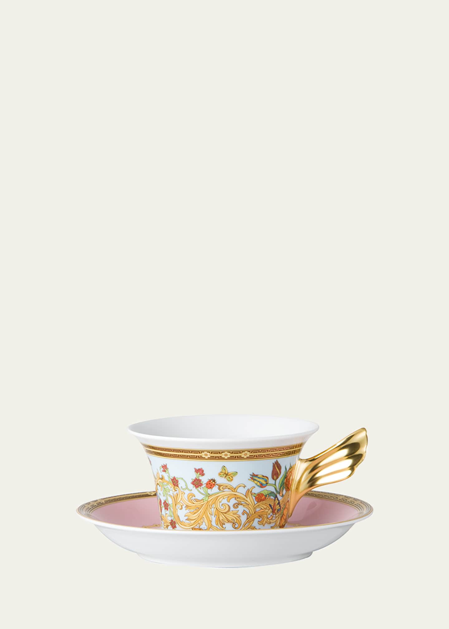 Versace Butterfly Garden Tea Cup & Saucer Bergdorf Goodman