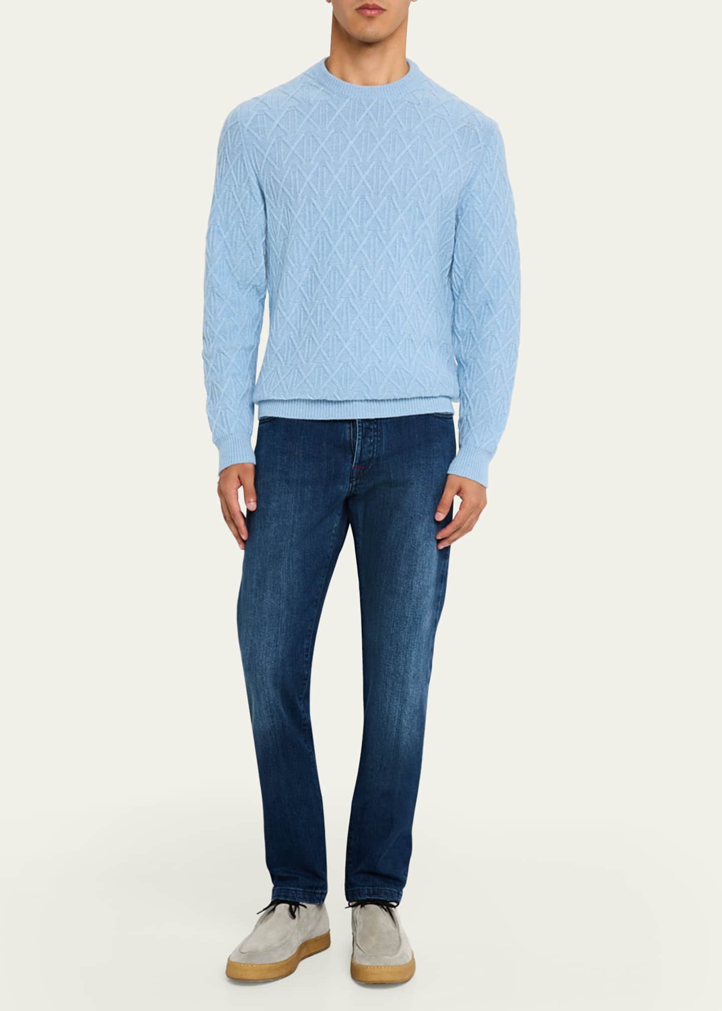 Kiton Men's Dark-Wash Denim Jeans - Bergdorf Goodman