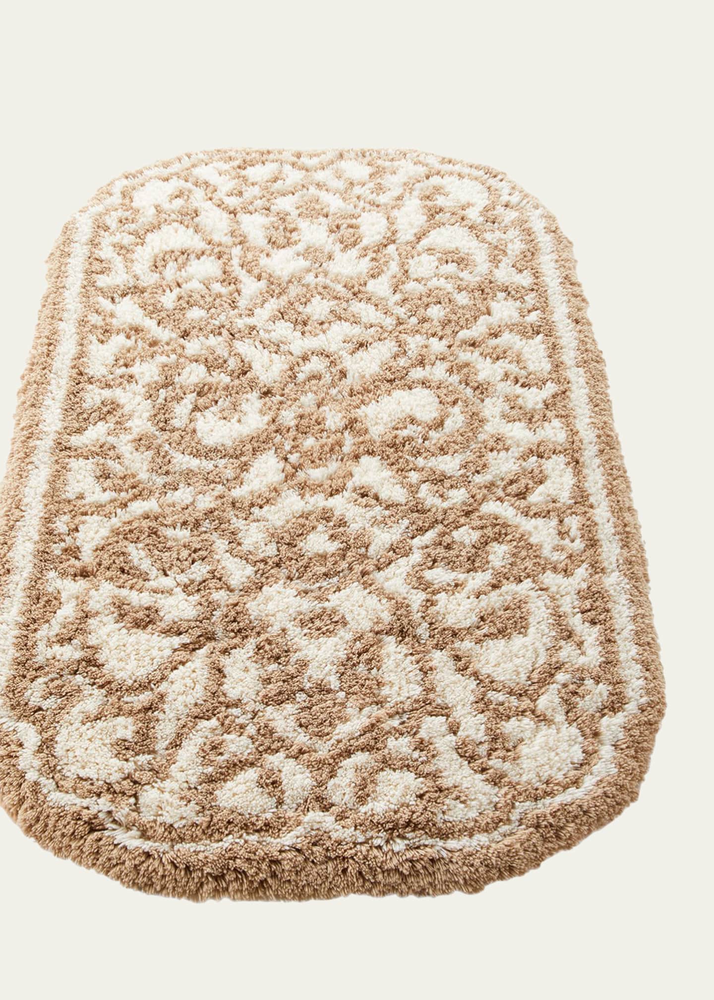 Graccioza Damask Bath Rug Image 2 of 2