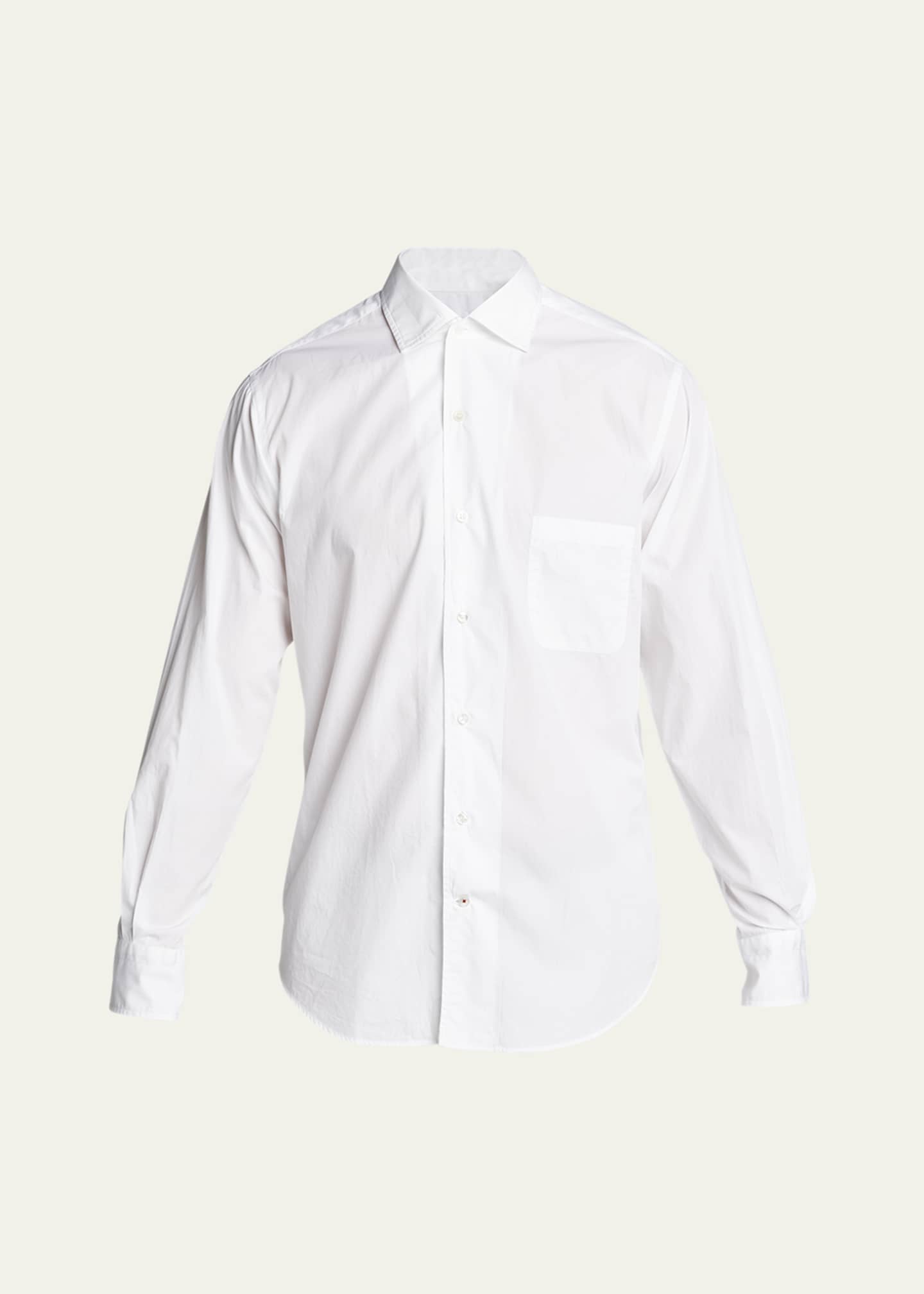 Loro Piana Men's Andre Cotton Poplin Shirt Image 1 of 5