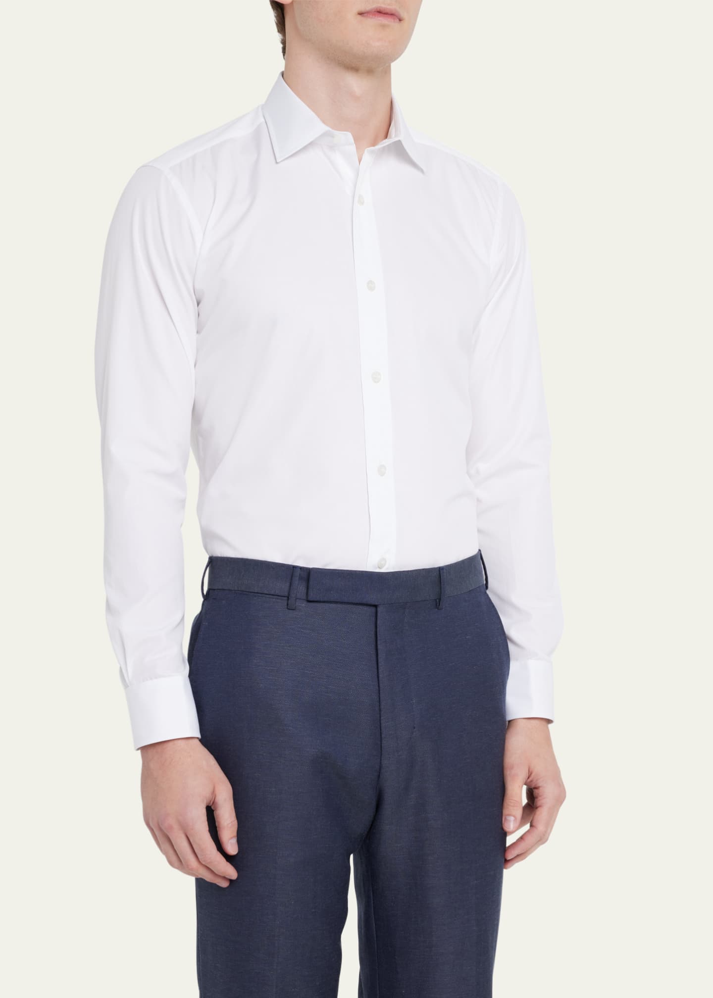 Charvet French-Cuff Dress Shirt Image 4 of 5