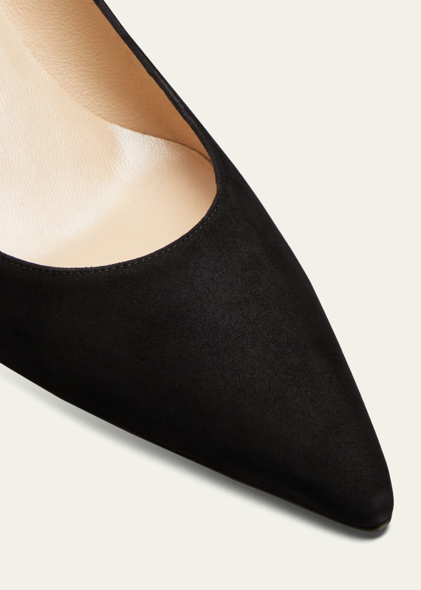 Manolo Blahnik Srila Suede Low-Heel Pump Image 5 of 5