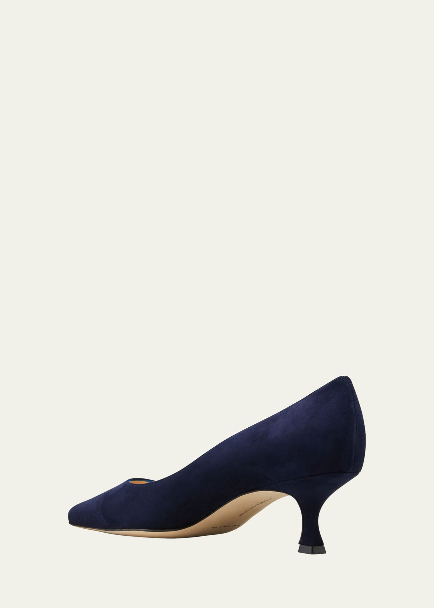 Manolo Blahnik 黒青ポインテッドトゥヒール MANOLO BLAHNIK マノロブラニク 黒 ポインテッドトゥ ヒール