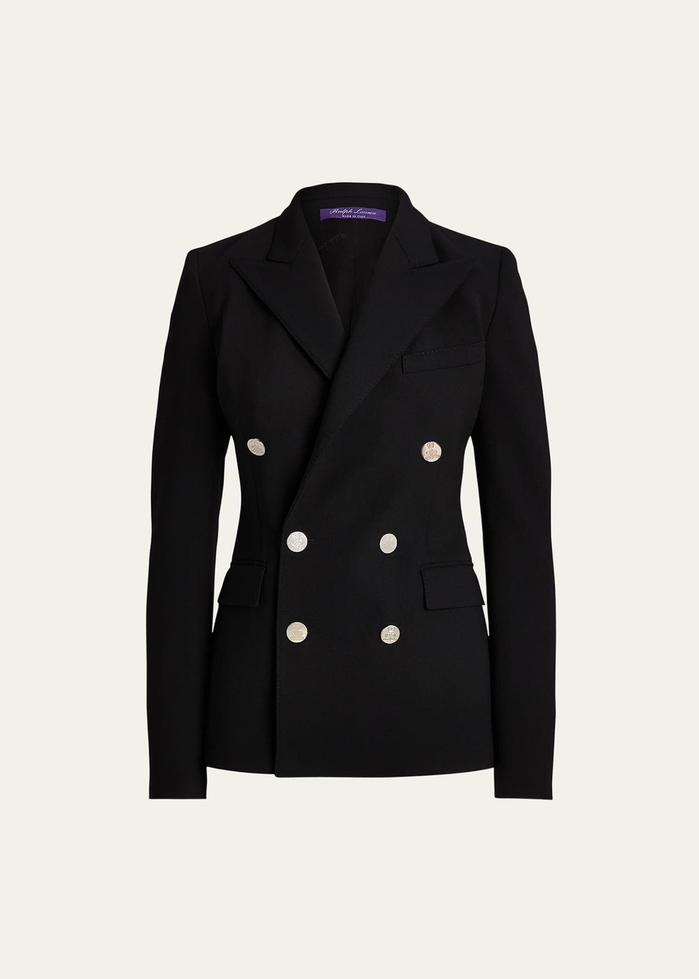 Ralph lauren knit double breasted blazer 2025