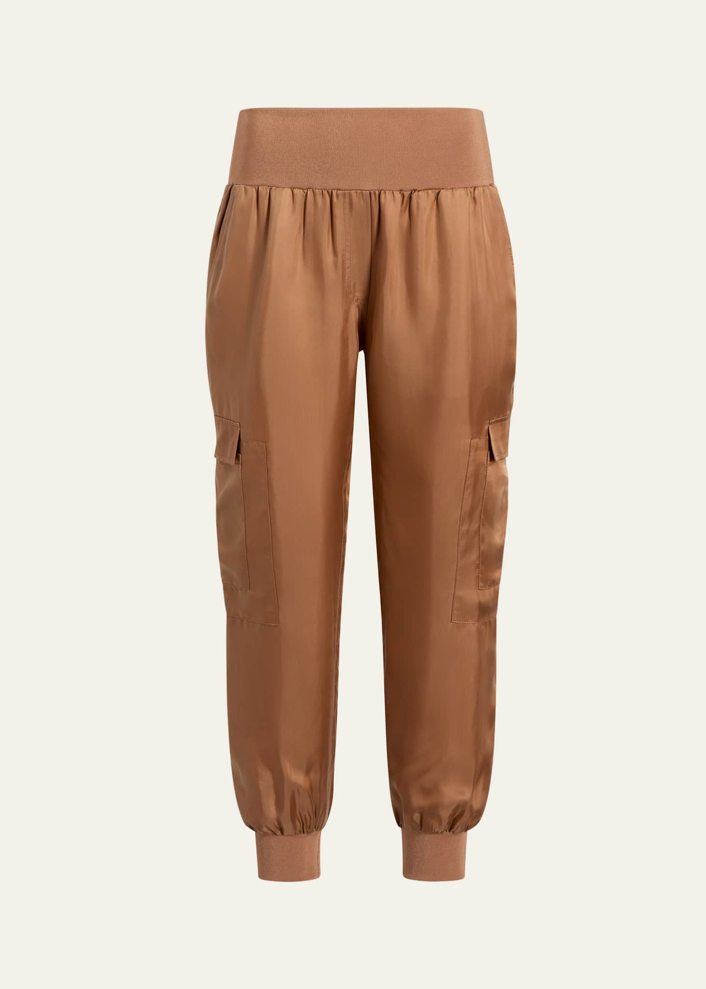 Cinq a Sept Tous Les Jours Giles Satin Jogger Pants Image 1 of 4