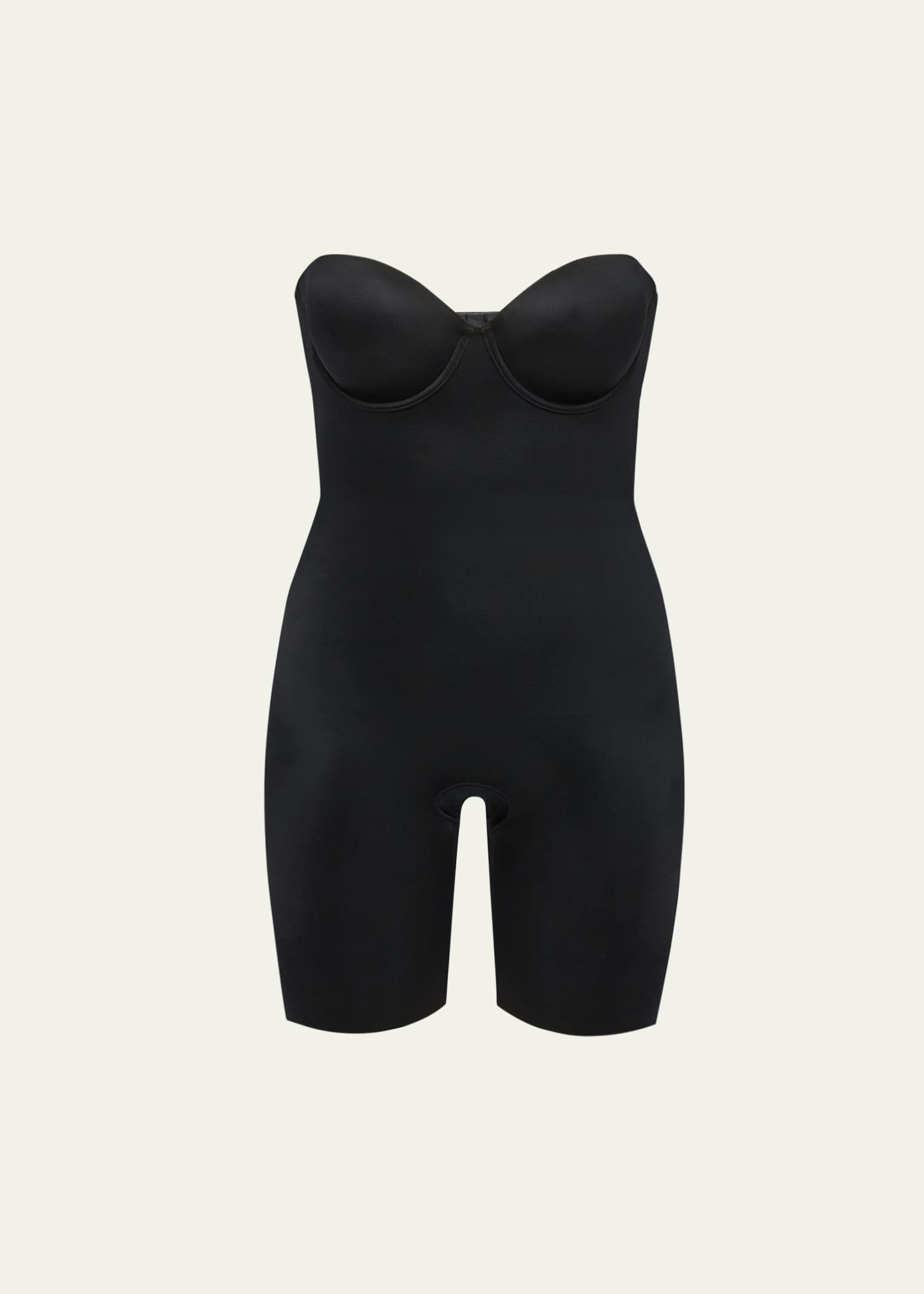 Spanx SPANXshape™ Suit Your Fancy Strapless Cupped Mid-Thigh Bodysuit Image 2 of 2