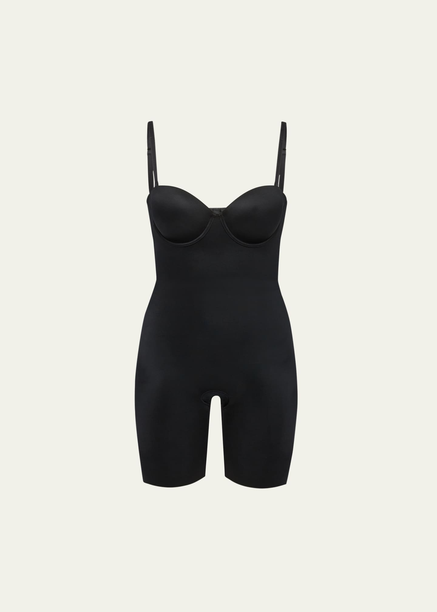 Spanx - SPANX Suit Your Fancy Strapless Cupped Mid-Thigh Bodysuit on  Designer Wardrobe