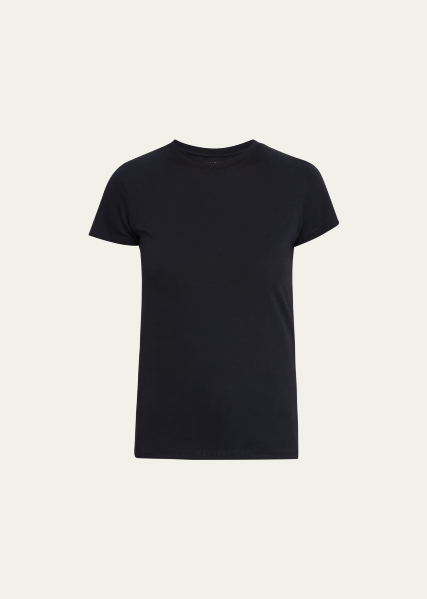 Vince Essential Crewneck Pima Cotton Tee Image 1 of 5
