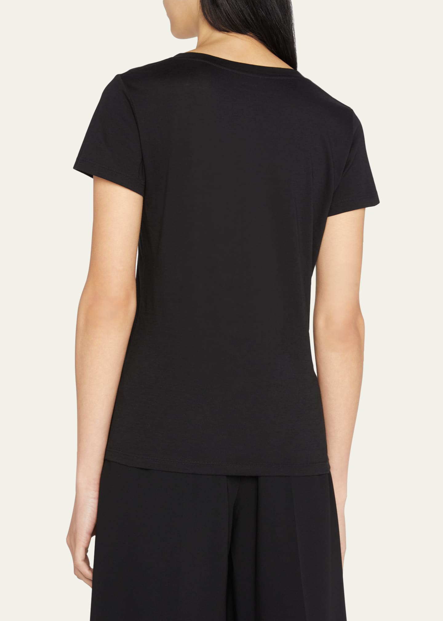 Vince Essential Pima Cotton V-Neck Tee Image 3 of 5