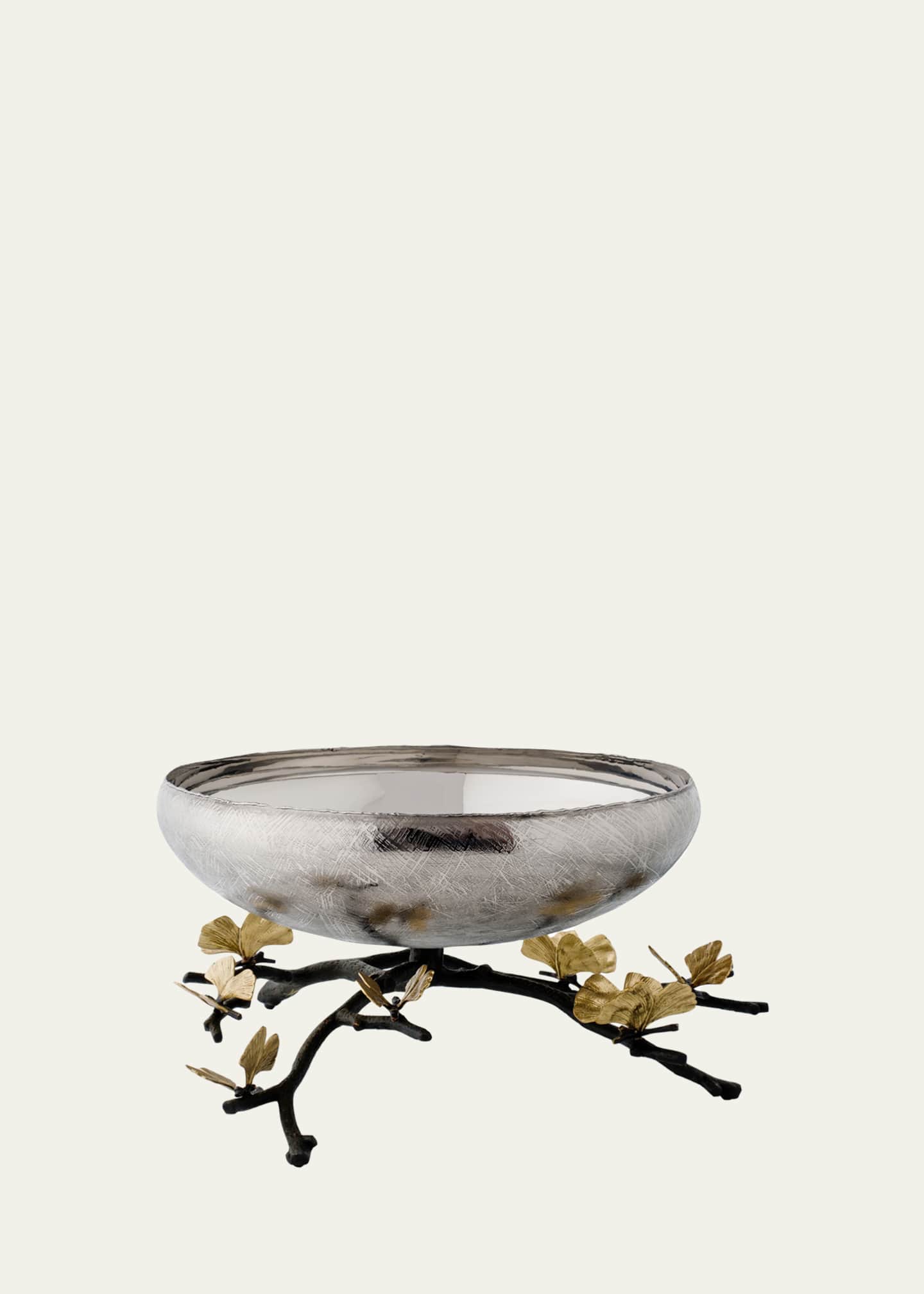 Michael Aram Butterfly Ginkgo Footed Centerpiece Bowl