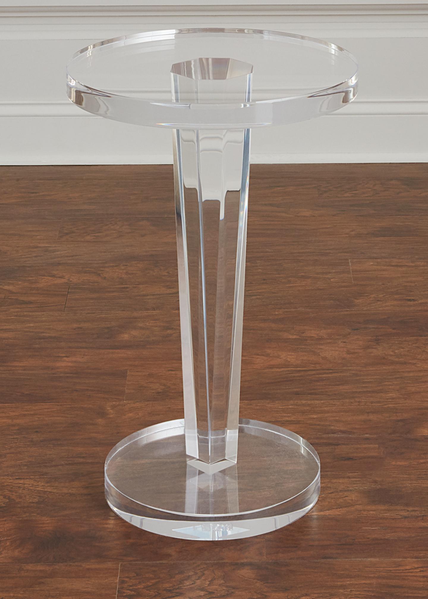 Interlude Home Lisette Acrylic Round Side Table - Bergdorf Goodman