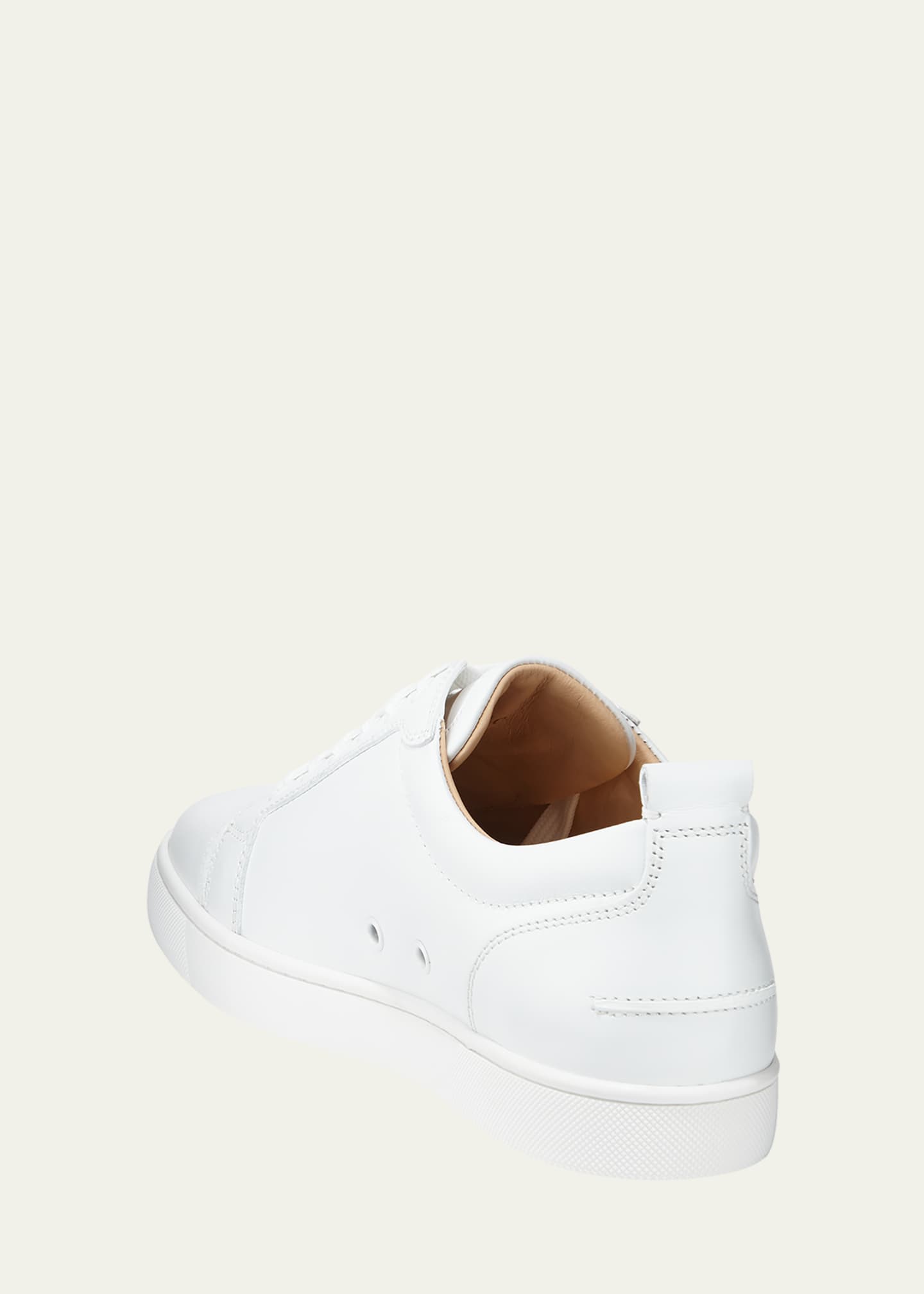 Christian Louboutin Men's Louis Junior Leather Red Sole Sneakers Image 4 of 7