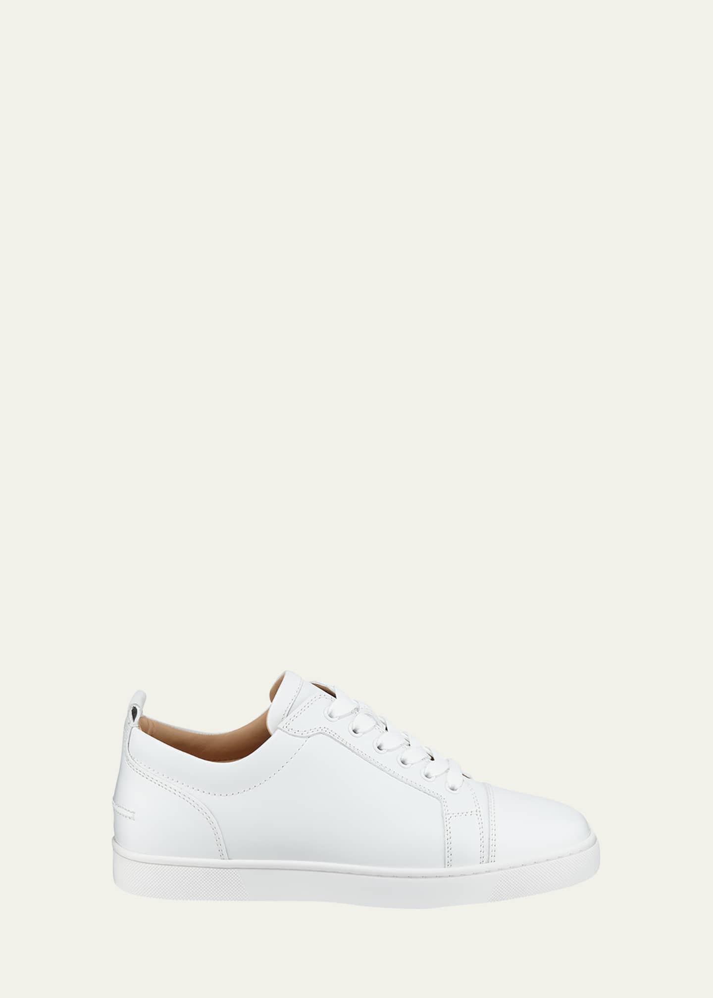 Christian Louboutin Louis Junior Flat Calf White Sneakers New Size 41.5 US  8.5