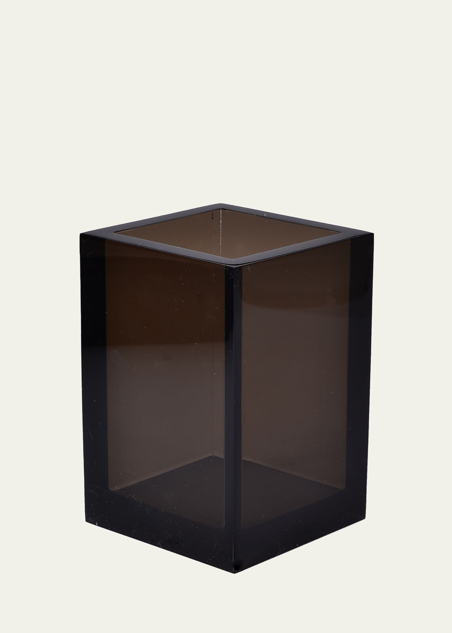 Mike & Ally Smoked Ice Lucite Brush Cup
