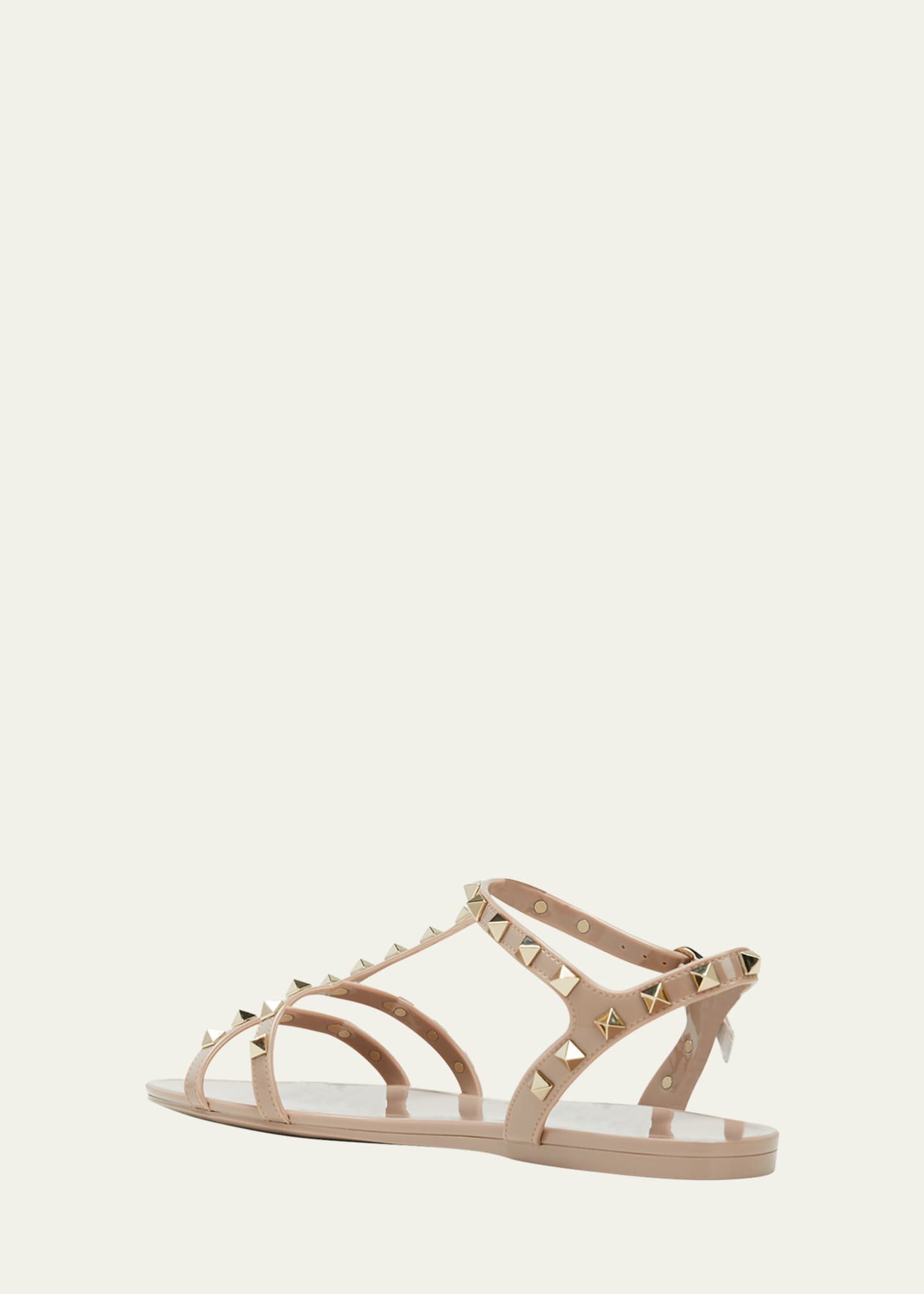 Valentino Garavani Rockstud Jelly Flat Gladiator Sandals - Bergdorf Goodman