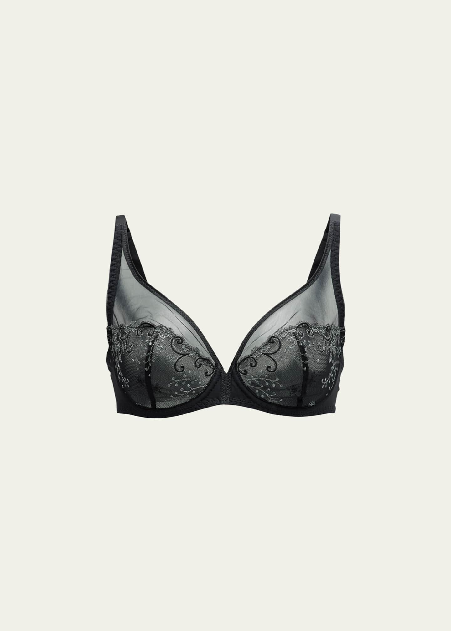 Simone Perele Delice Two-Part Full-Cup Sheer Plunge Bra Image 1 of 3
