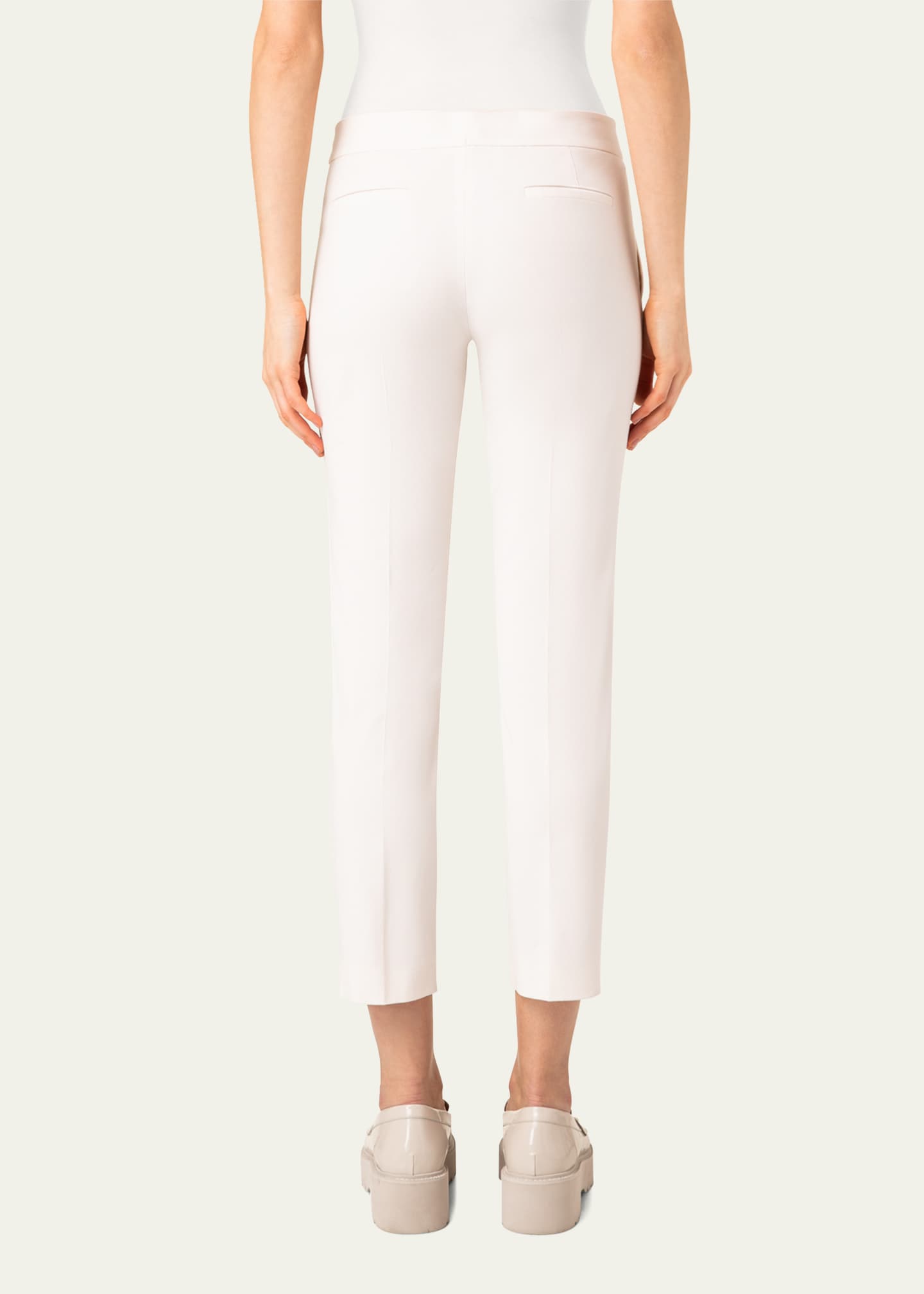 Akris punto Frankie Stretch-Cotton Pants Image 3 of 5