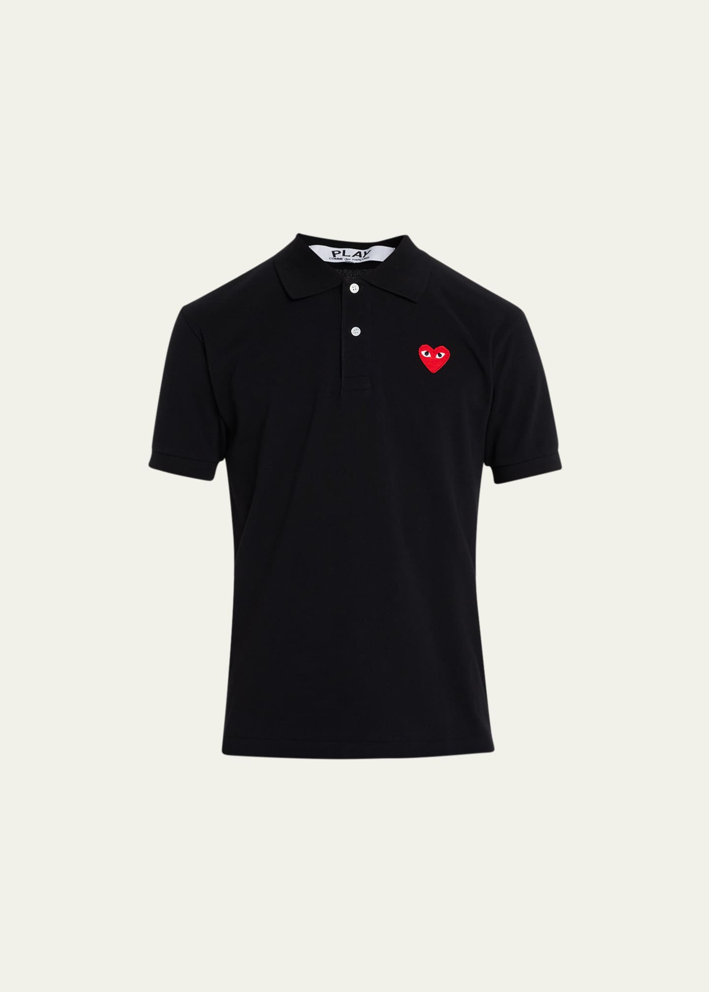 Comme des Garcons Men's Polo Shirt with Heart - Bergdorf Goodman