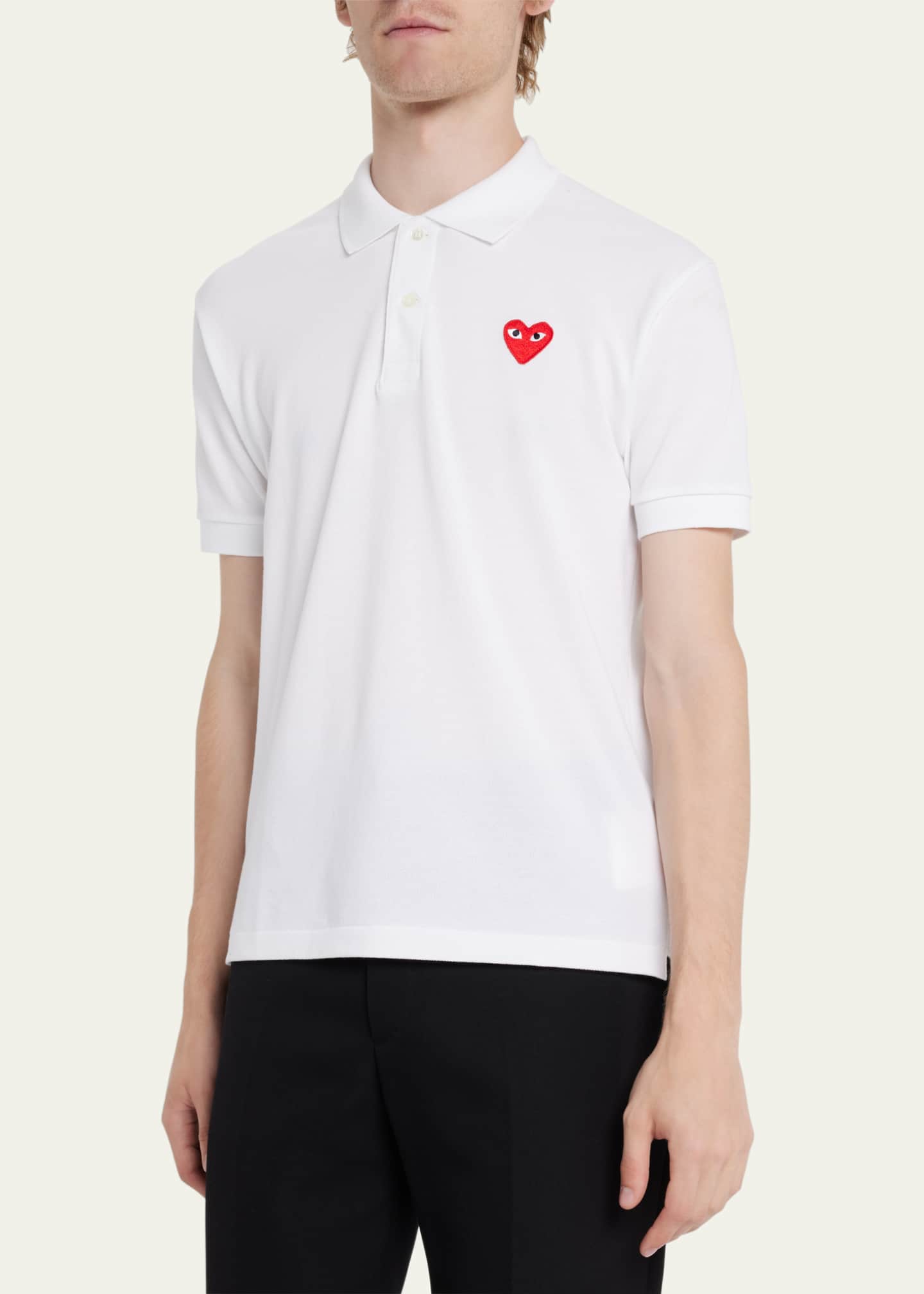 Comme des Garcons Men's Polo Shirt with Heart Image 4 of 5