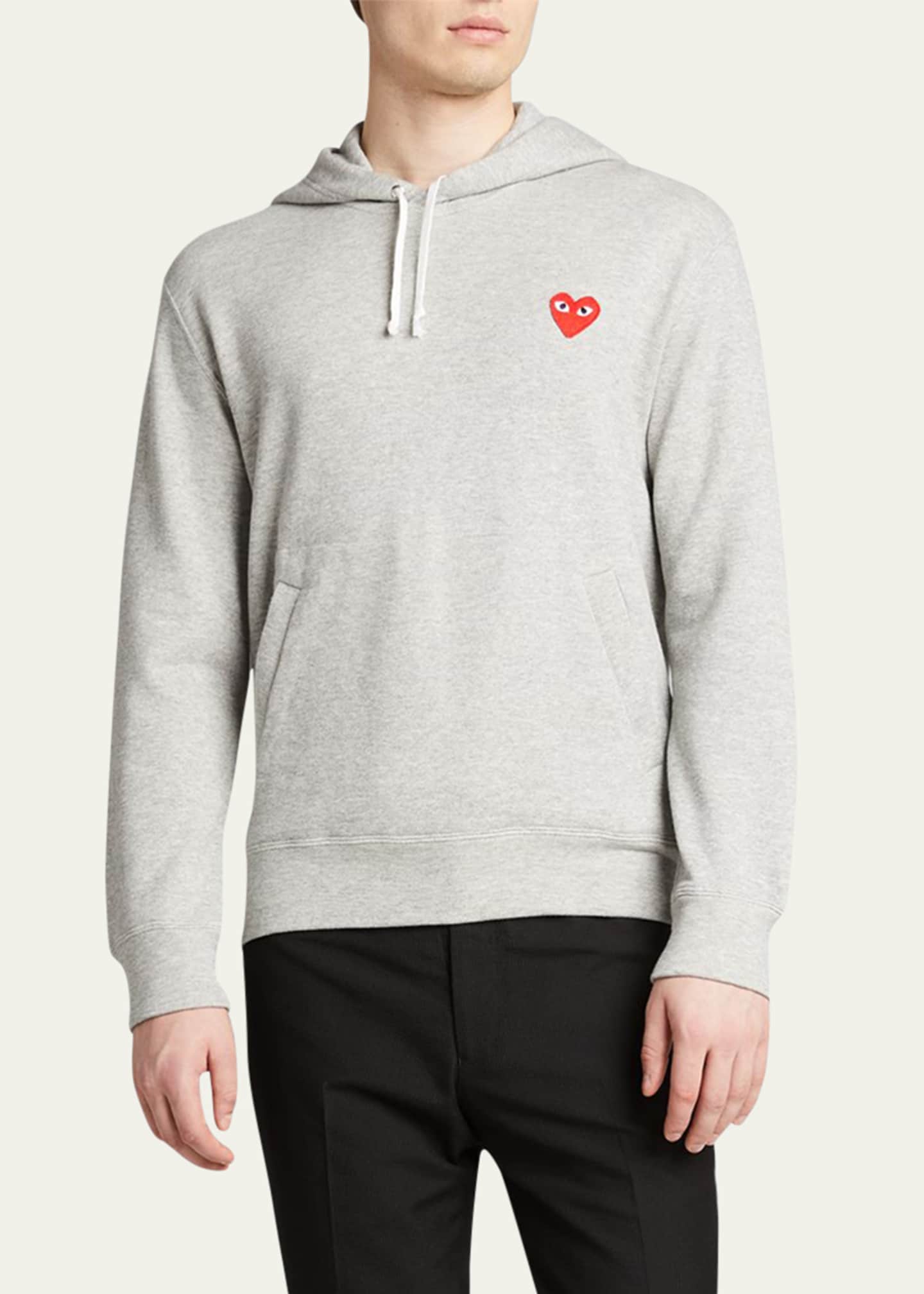 Comme des Garcons Men's Small Heart Pullover Hoodie Image 4 of 5