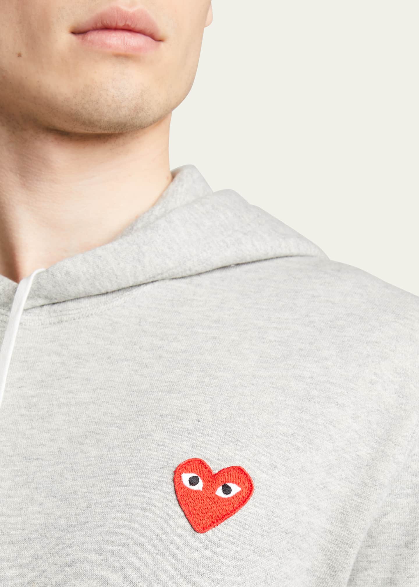 Comme des Garcons Men's Small Heart Pullover Hoodie Image 5 of 5